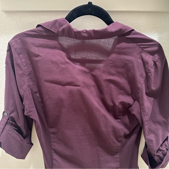 James Perse maroon button up size 3 - Picture 3 of 7